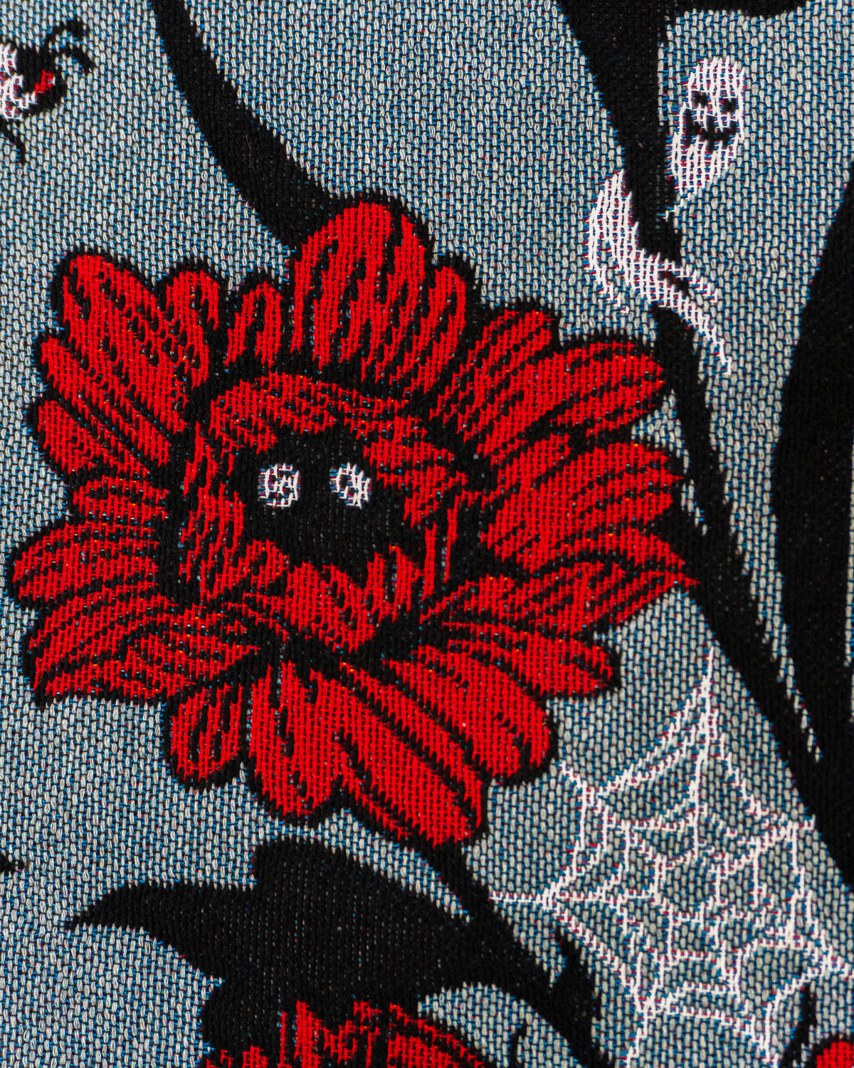 Eternal Bloom - Gothic Flower Bouquet Woven Blanket