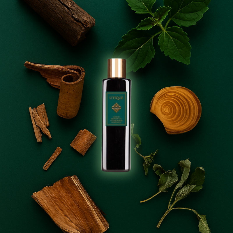 Sandalwood & Patchouli 6.7oz Unisex Luxury Shower Gel