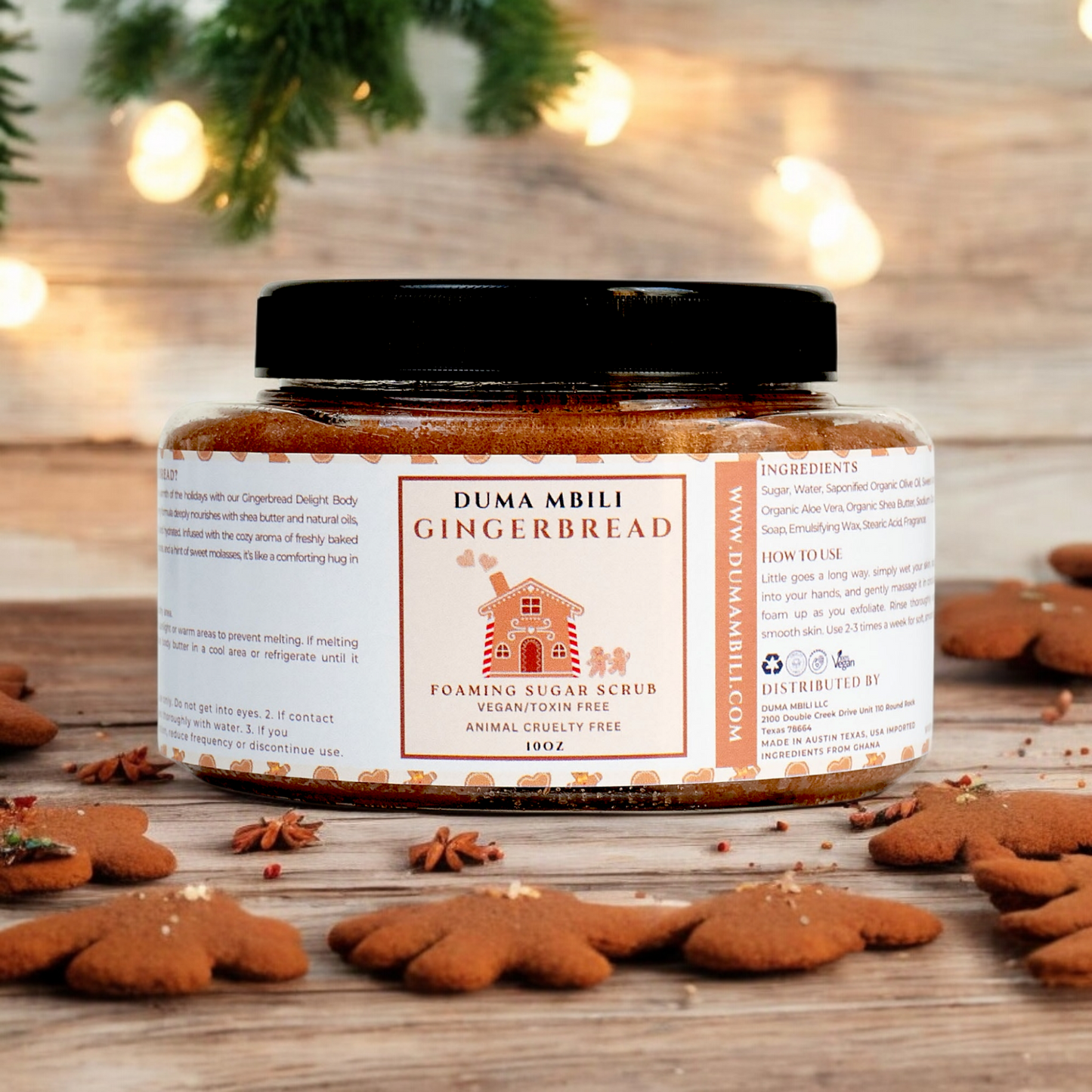 Gingerbread Foaming Sugar Scrub 10oz