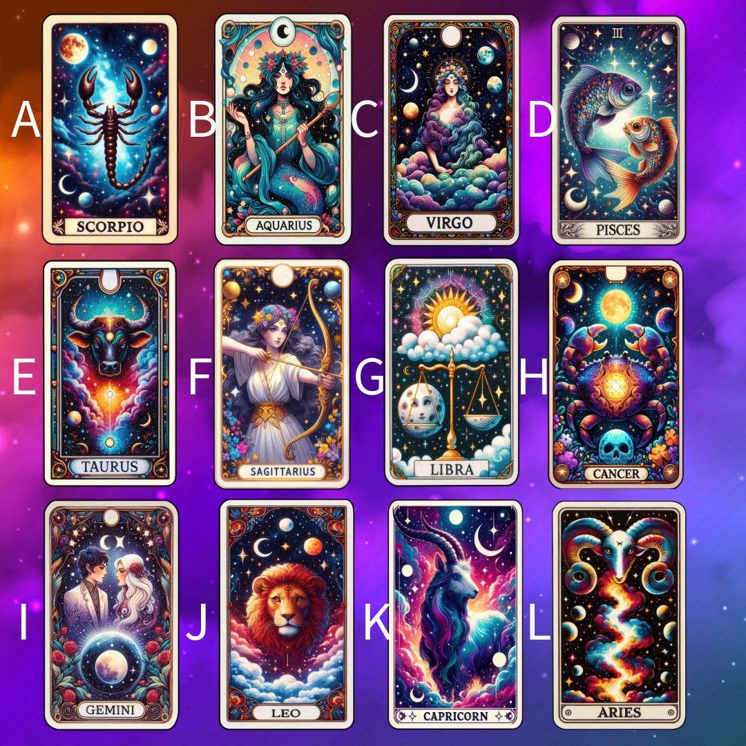 iPhone 16 Pro Tarot Zodiac cell phone case (Multiple designs available)