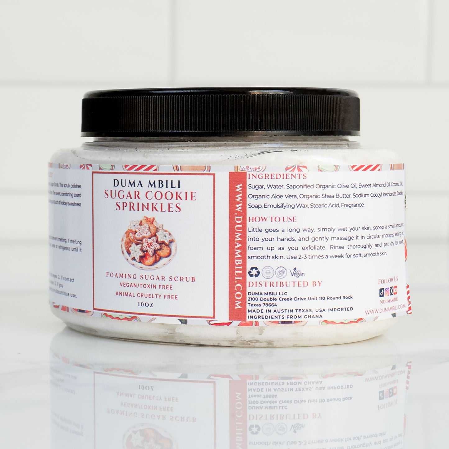 Sugar Cookie Sprinkles Foaming Sugar Scrub 10oz