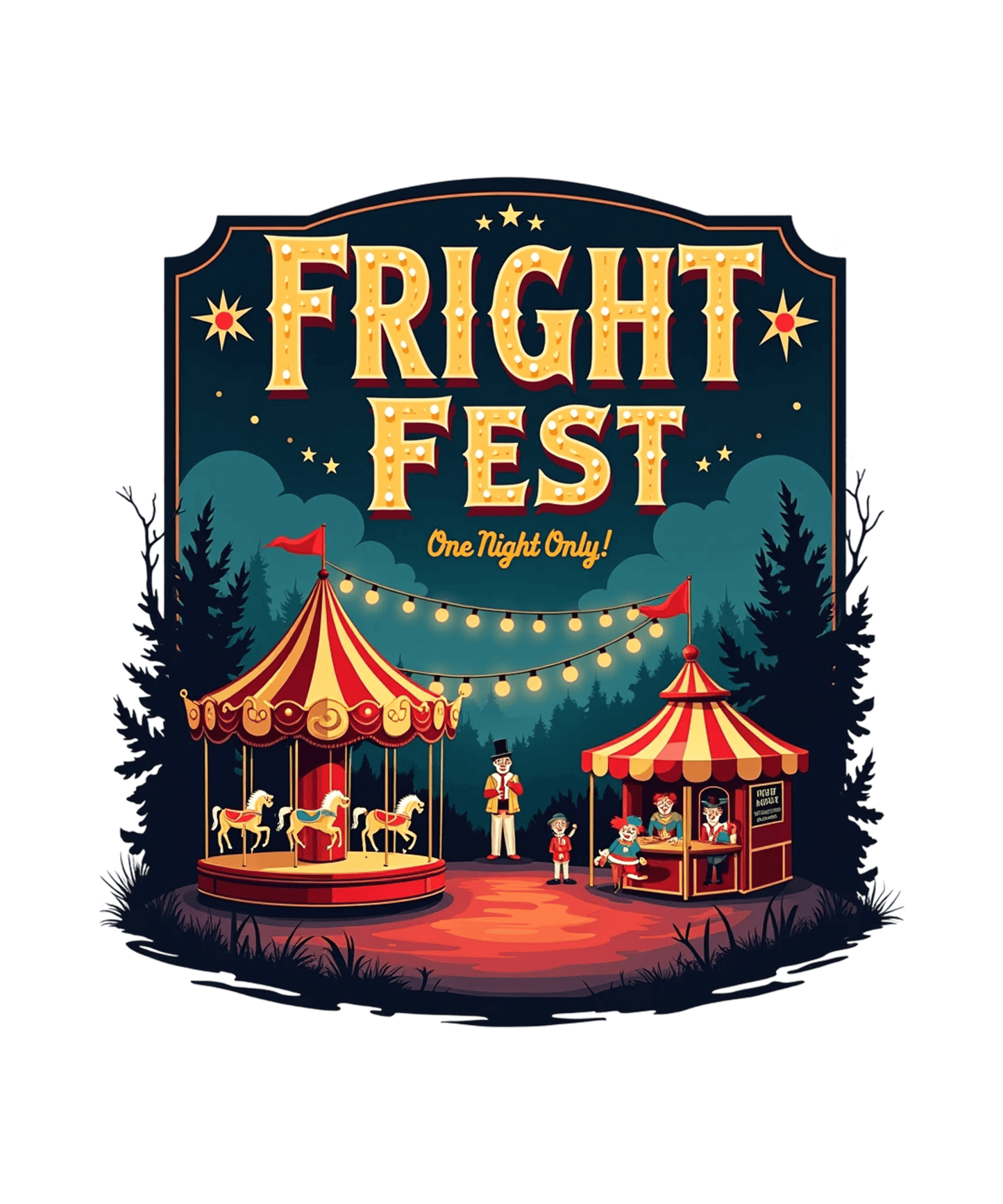 Frightfully Cute Halloween Sign (Multiple Designs and Sizes Available)