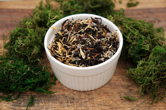 Black Floral Loose Leaf Tea