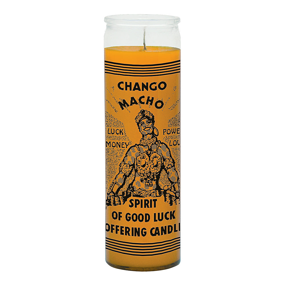 7 day Chango Macho Candle / Spirit of Good Luck
