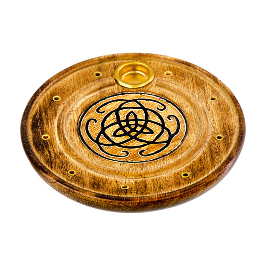 Celtic Wood Round Cone Burner