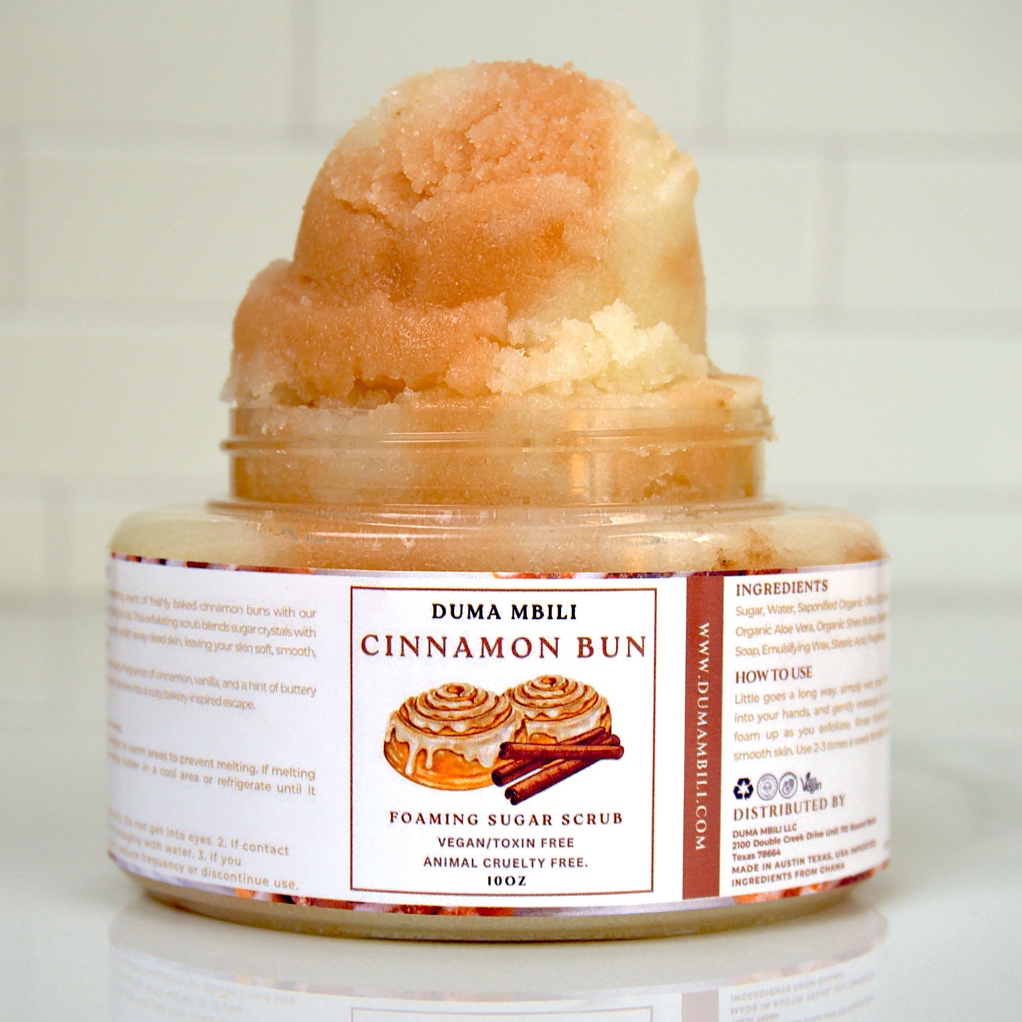 Cinnamon Bun Foaming Sugar Scrub