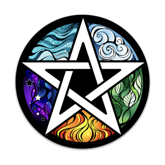 Elemental Pentagram Sticker 4 in.