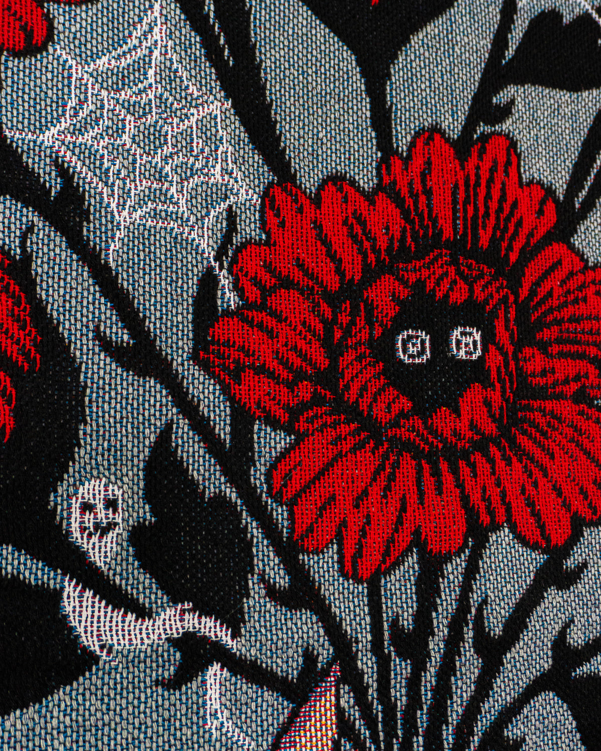 Eternal Bloom - Gothic Flower Bouquet Woven Blanket