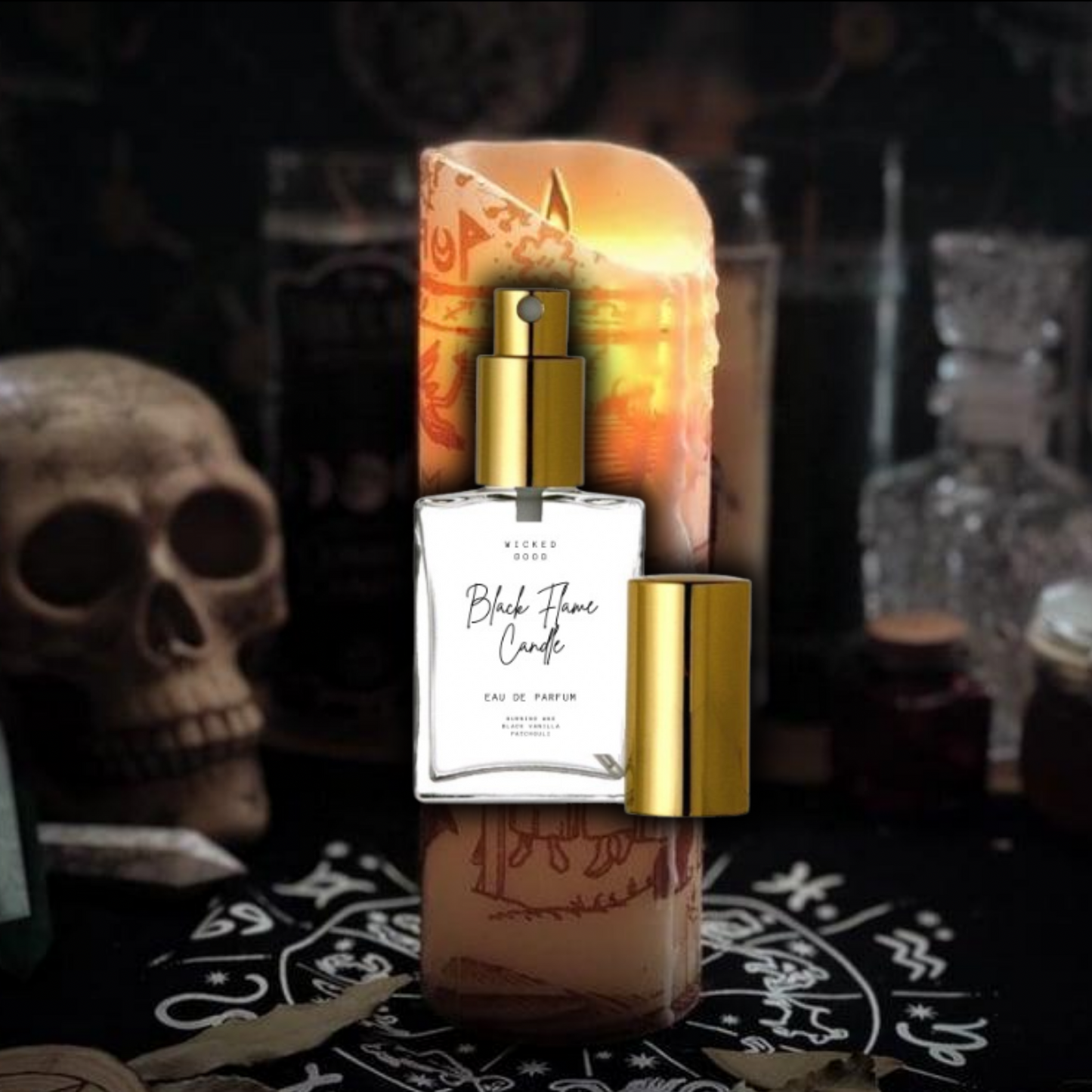 Black Flame Candle Unisex