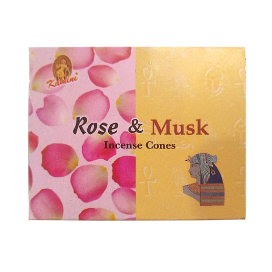 Rose & Musk Incense Cones 10ct