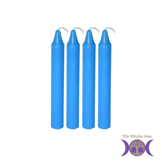 Mini Ritual Candle - Lt Blue (Set of 4)