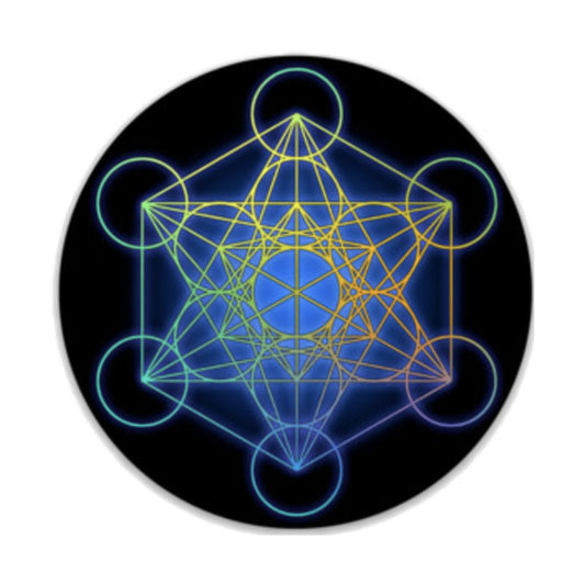 Metatron's Cube Sticker 3"