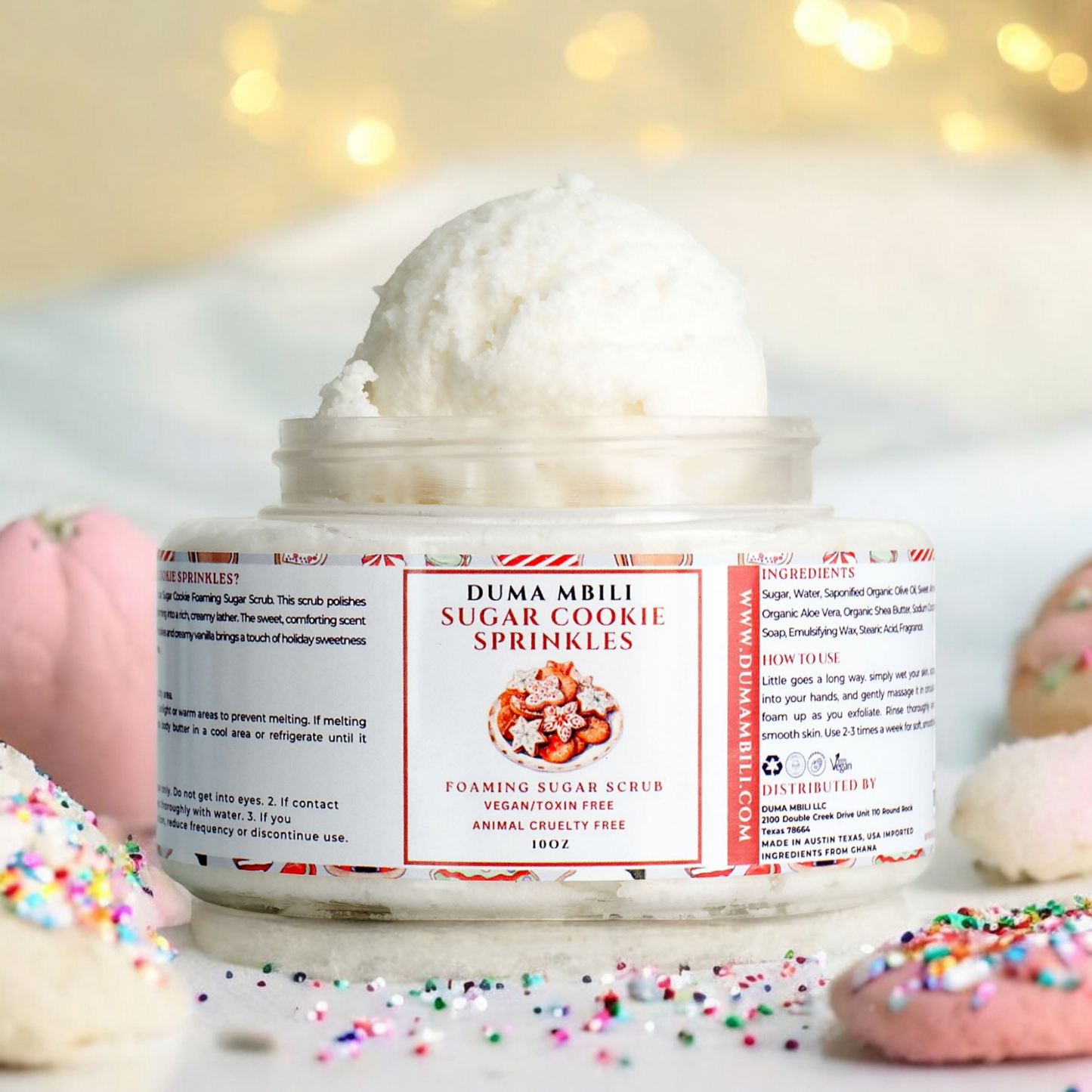 Sugar Cookie Sprinkles Foaming Sugar Scrub 10oz