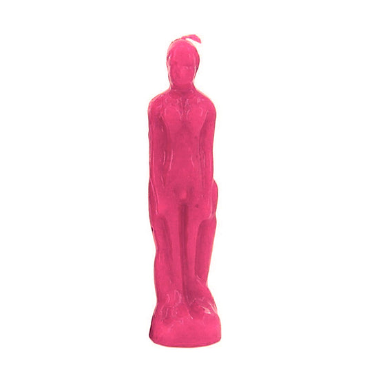 Male Candle - Pink 7 in.