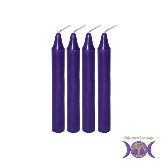 Mini Ritual Candle - Purple (Set of 4)