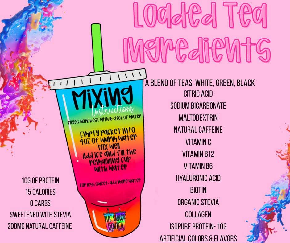 Loaded Tea Pouches – In Stock Flavors | Collagen + Energy + Vitamins